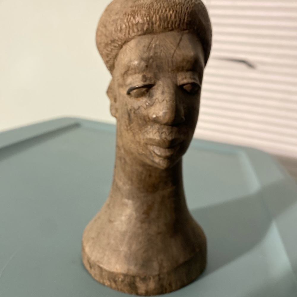 Handcrafted Wooden Hair Sculpture